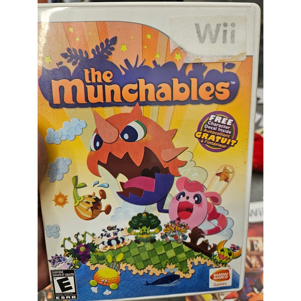 The Munchables Nintendo Wii Game Bandai Namco Action Adventure RVL-R2ME-USA